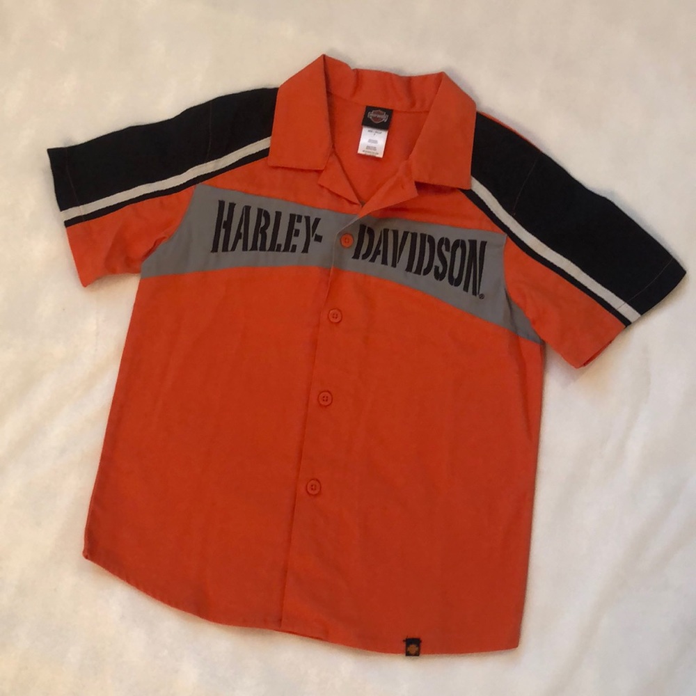 🖤🧡Boys Harley Davidson shirt 🧡🖤